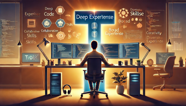 T-Shaped worker created by AI